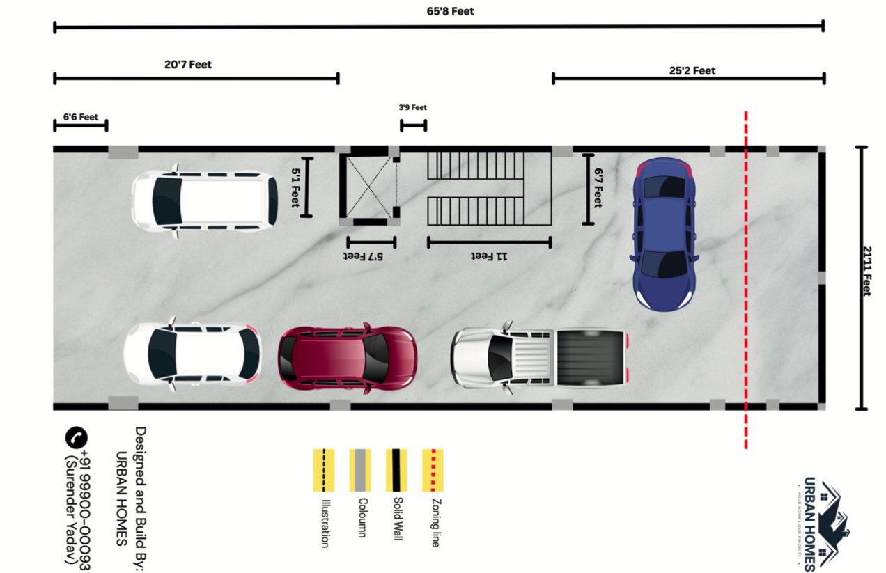 Stilt Floor Layout Plan - Plot 28 Adani Oyster Greens Sector 102A Gurgaon